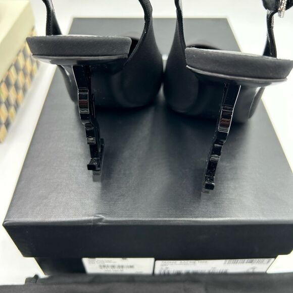Women's SaintLaurentYSL Opyum slingback pumps size 38 made in Italy - Picture 8 of 14